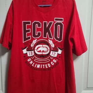 Ecko Unlimited Red Graphic T-Shirt